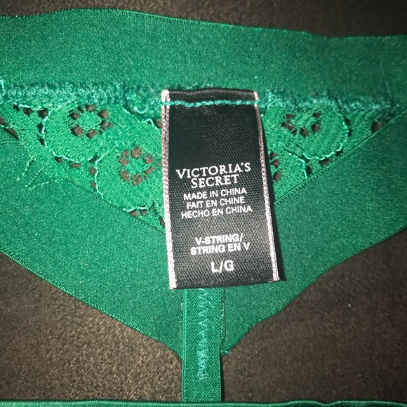 Victoria secret emerald lace thong - Picture 2 of 4